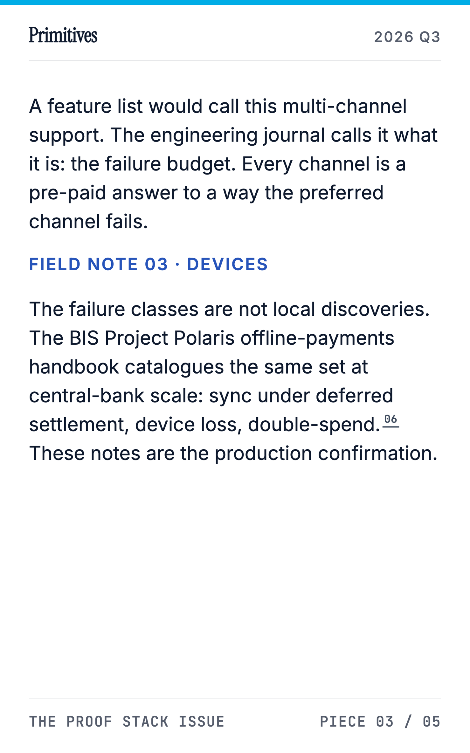 Deployment Journal: What Shipping CHATS Taught Us About Offline-First Receipts - page 19