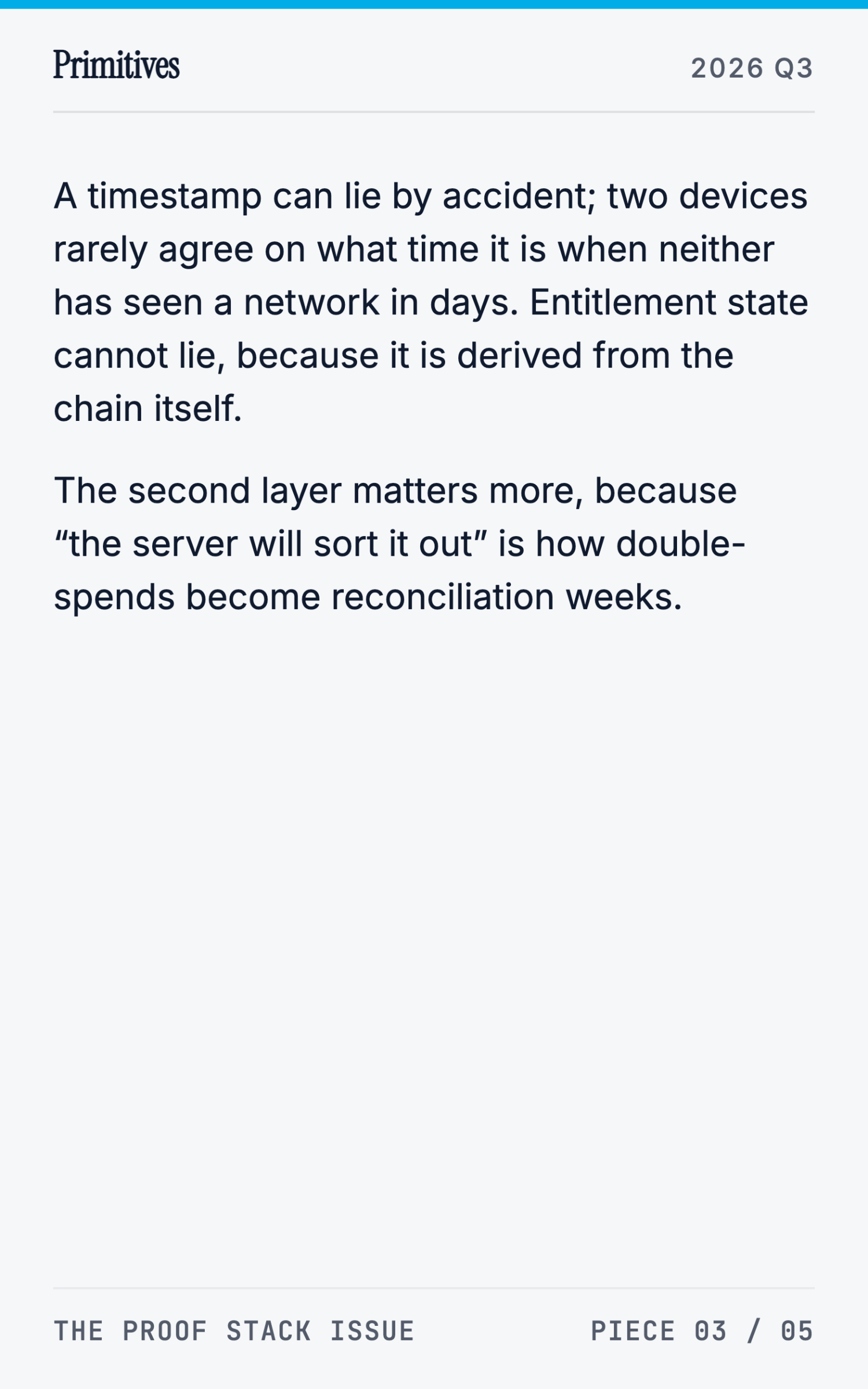 Deployment Journal: What Shipping CHATS Taught Us About Offline-First Receipts - page 23