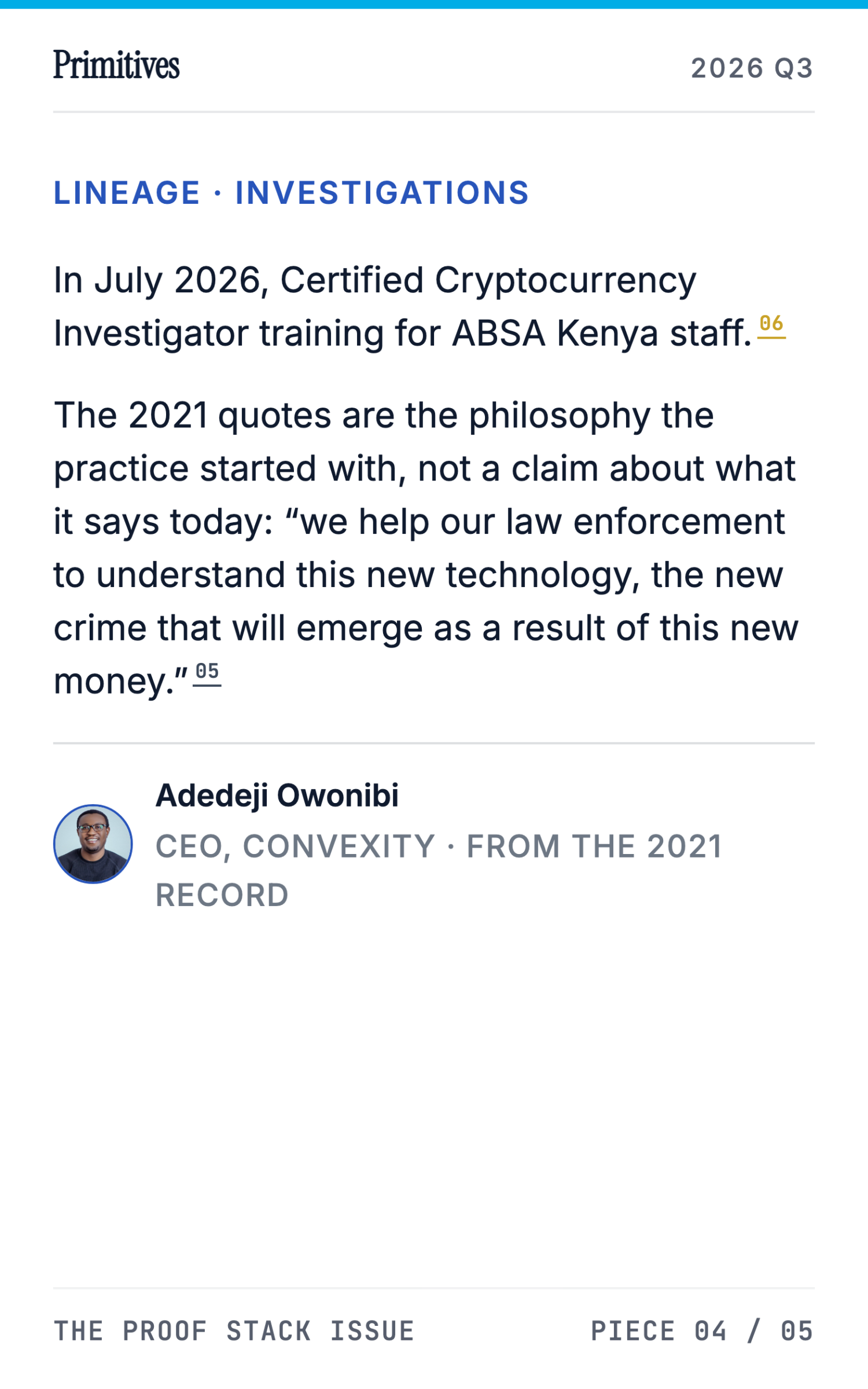 An Open Fraud-Intelligence Network: The Lab's Next Experiment - page 18