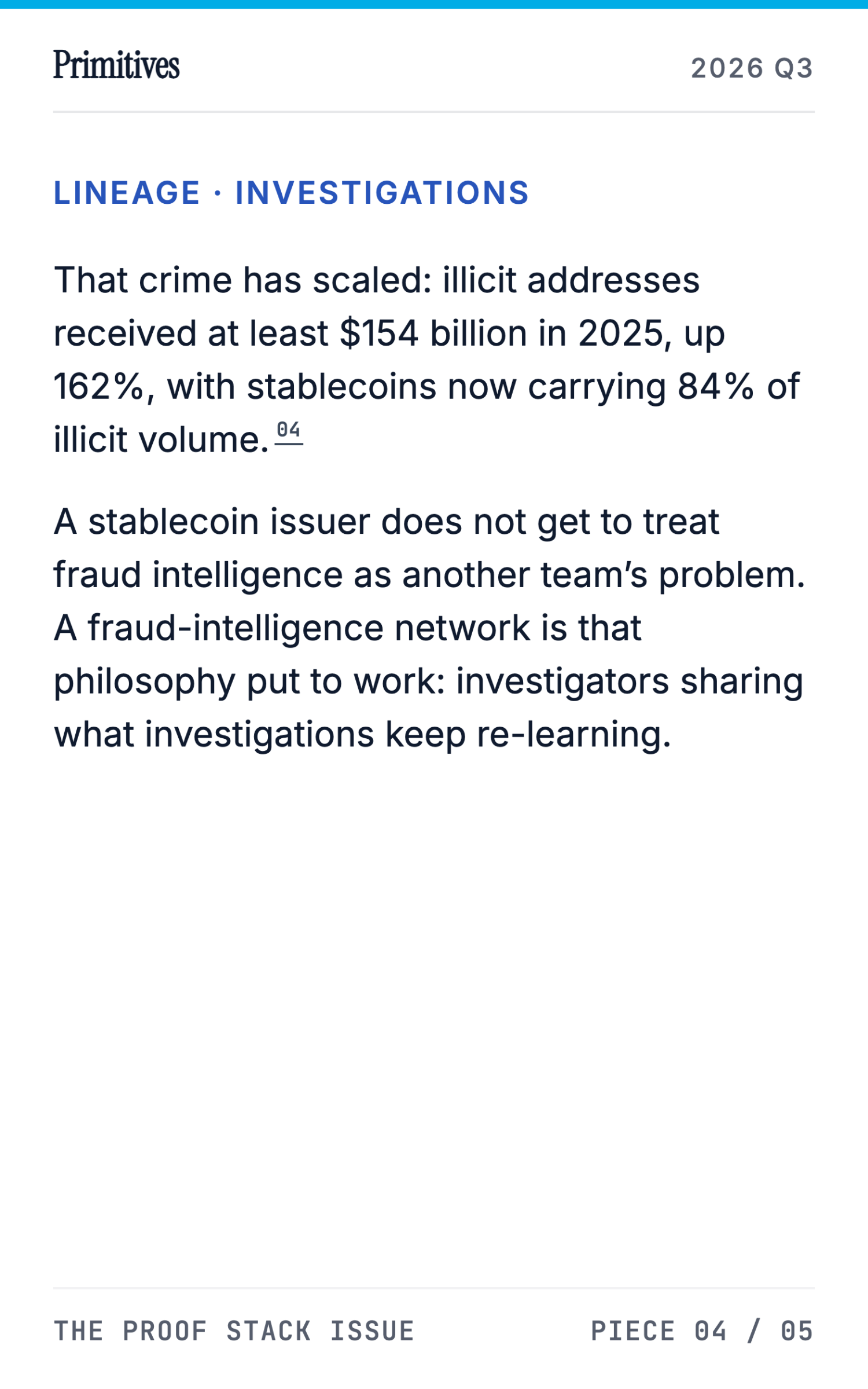 An Open Fraud-Intelligence Network: The Lab's Next Experiment - page 20