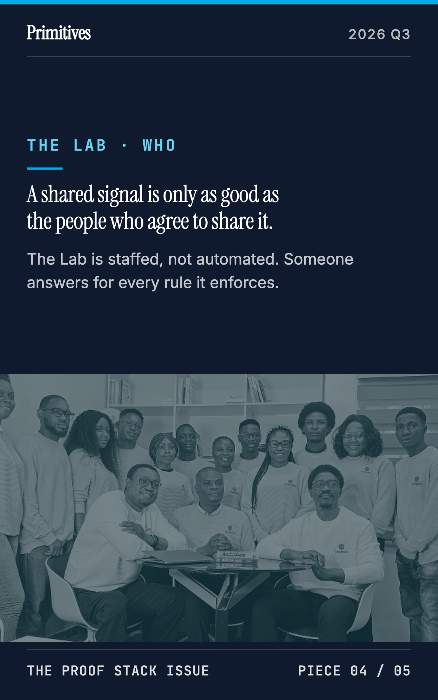 An Open Fraud-Intelligence Network: The Lab's Next Experiment - page 19