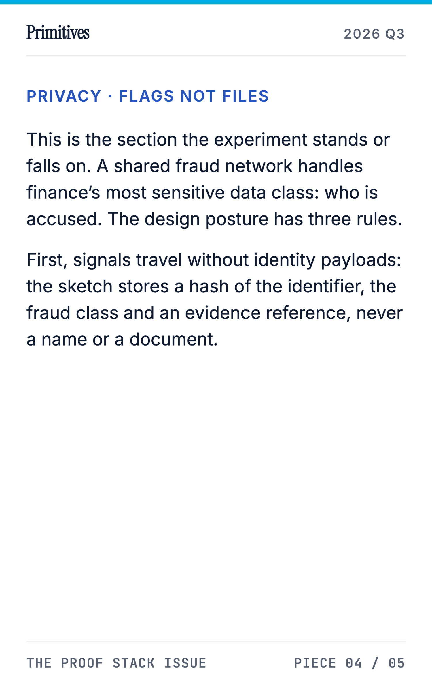 An Open Fraud-Intelligence Network: The Lab's Next Experiment - page 22