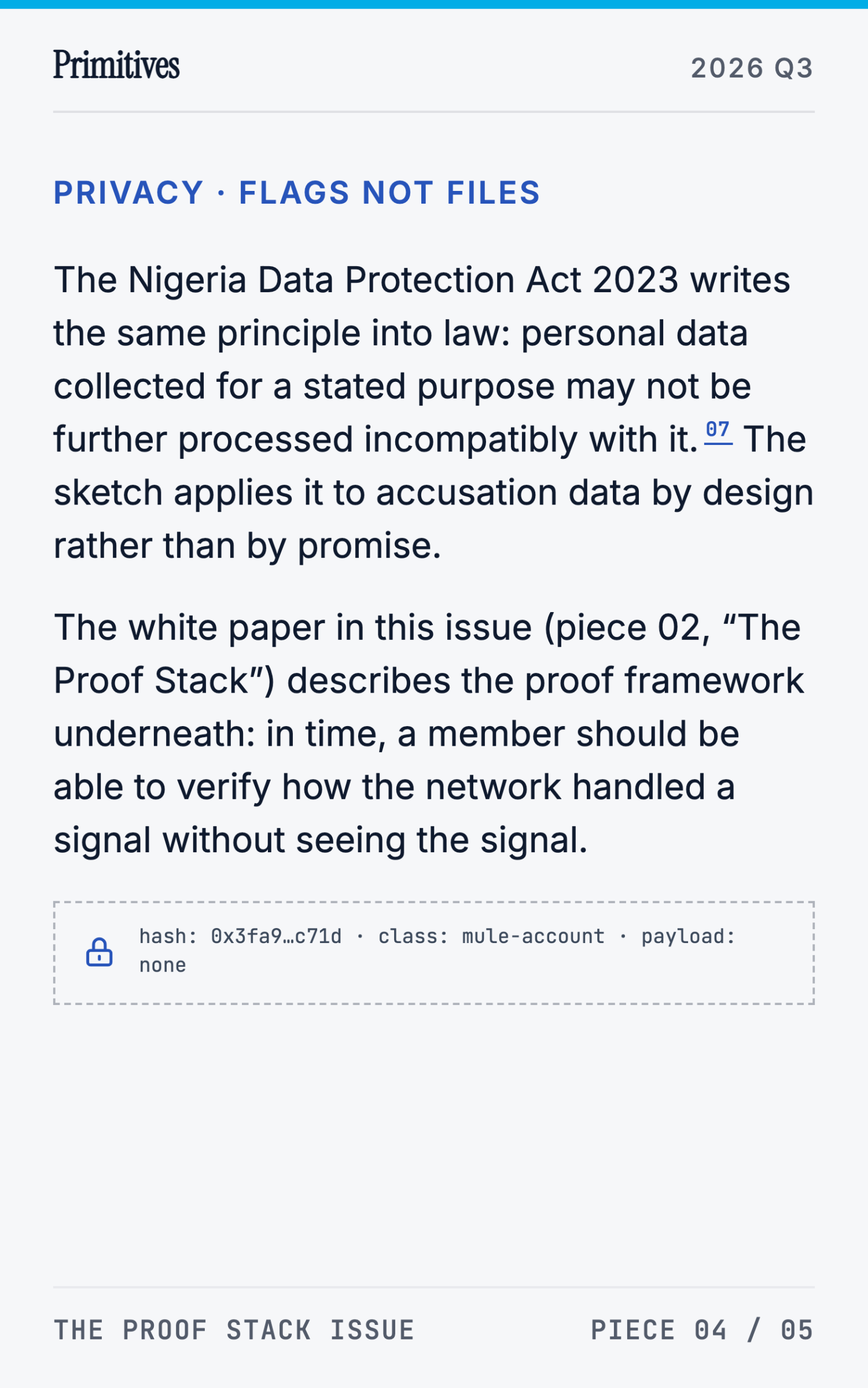 An Open Fraud-Intelligence Network: The Lab's Next Experiment - page 24
