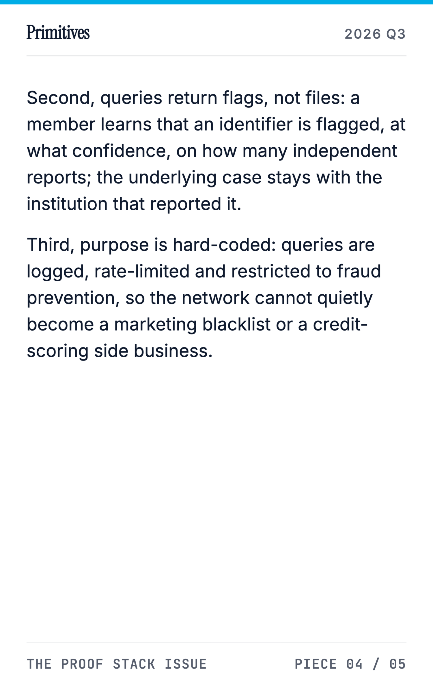 An Open Fraud-Intelligence Network: The Lab's Next Experiment - page 23