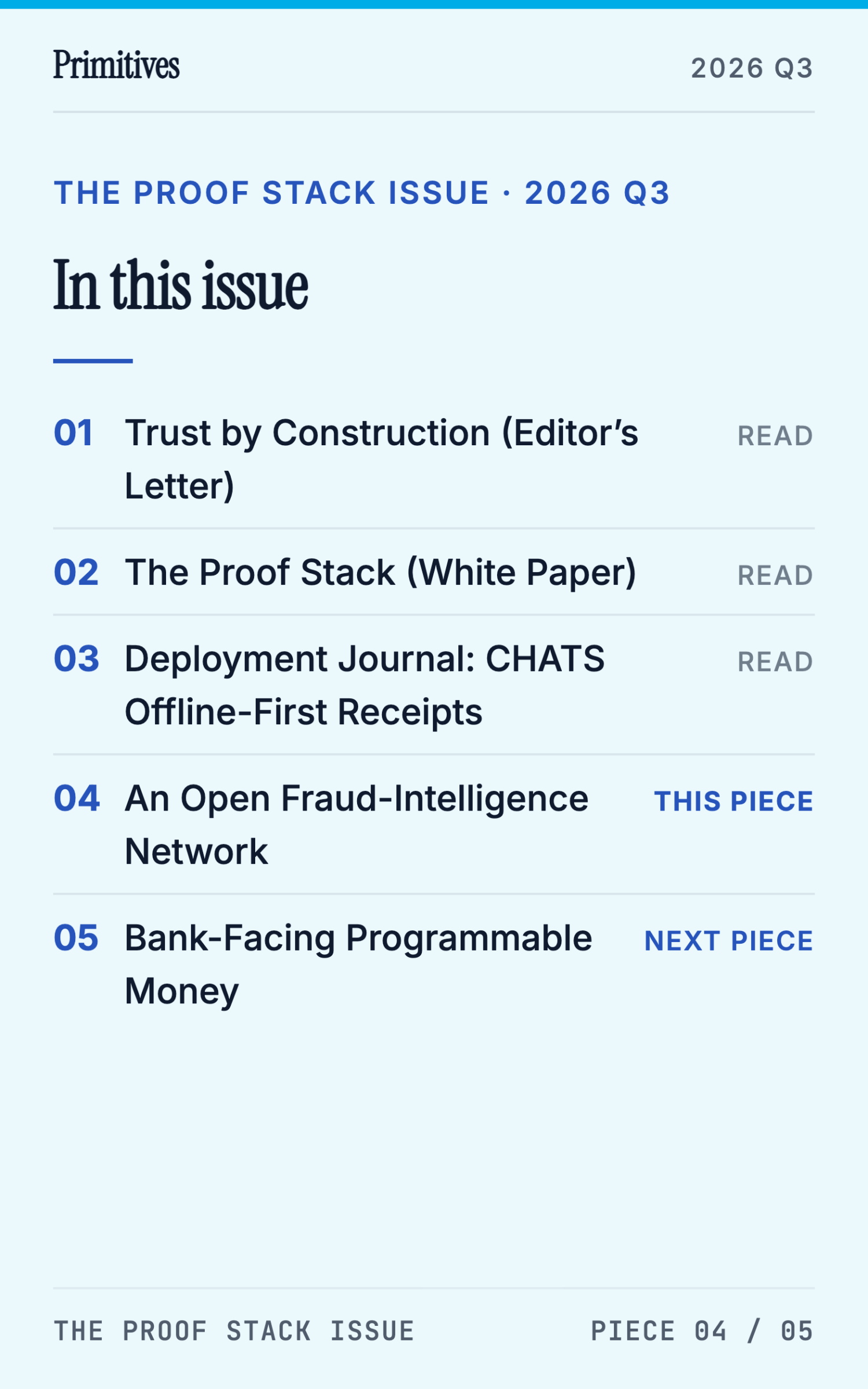 An Open Fraud-Intelligence Network: The Lab's Next Experiment - page 43