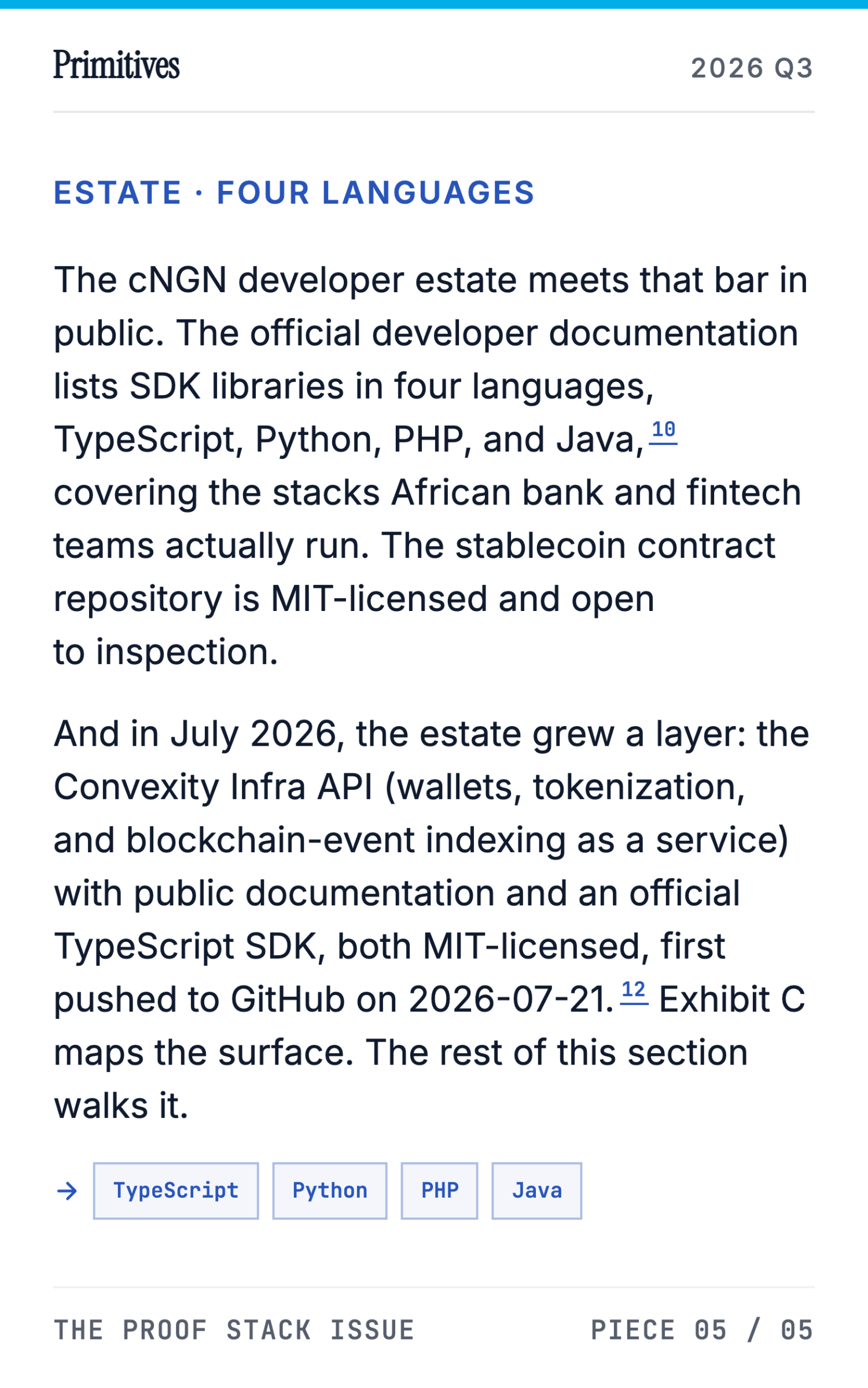 Bank-Facing Programmable Money: A Cryptographic Case for African Stablecoins - page 59