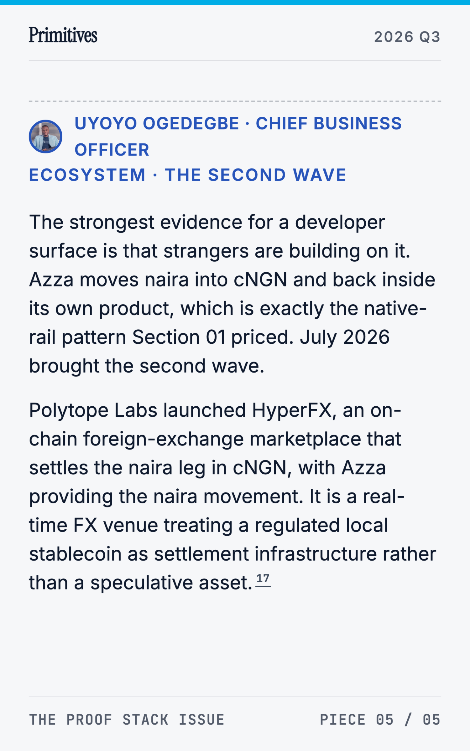 Bank-Facing Programmable Money: A Cryptographic Case for African Stablecoins - page 67