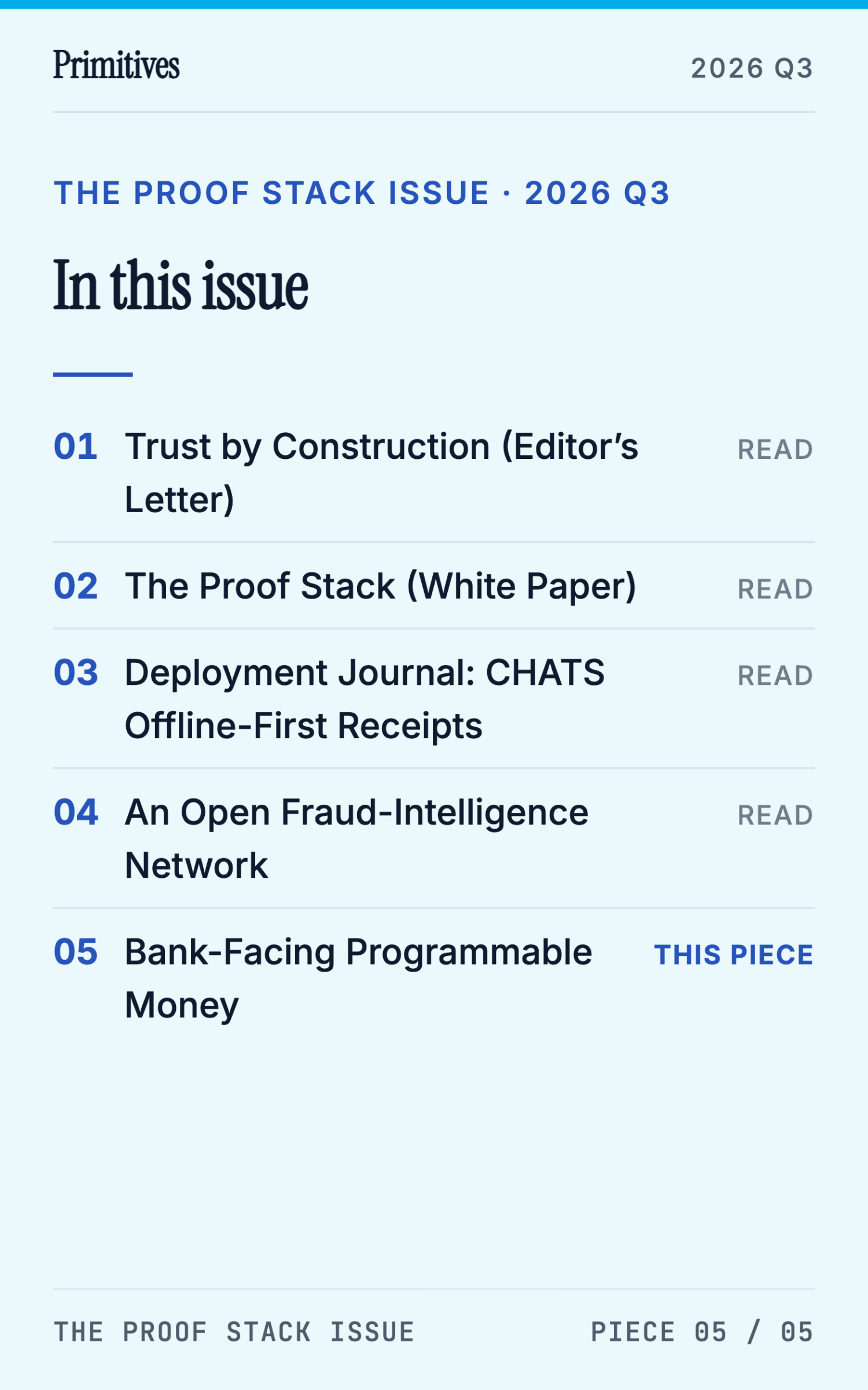 Bank-Facing Programmable Money: A Cryptographic Case for African Stablecoins - page 82