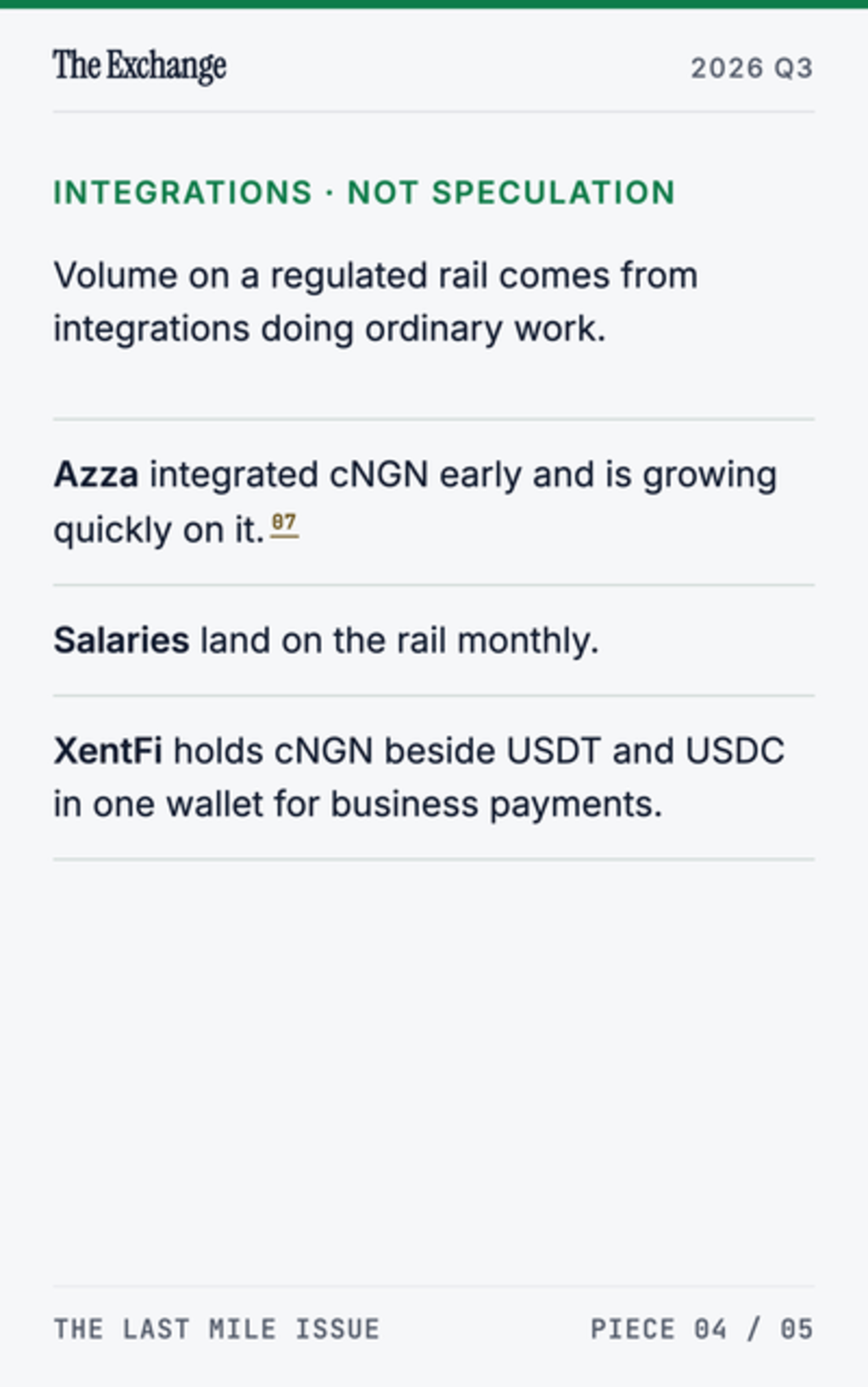 #1 in Africa: 5,926 Holders, ₦208.3B Moved, and the Partner Stack Behind the cNGN Trail - page 6