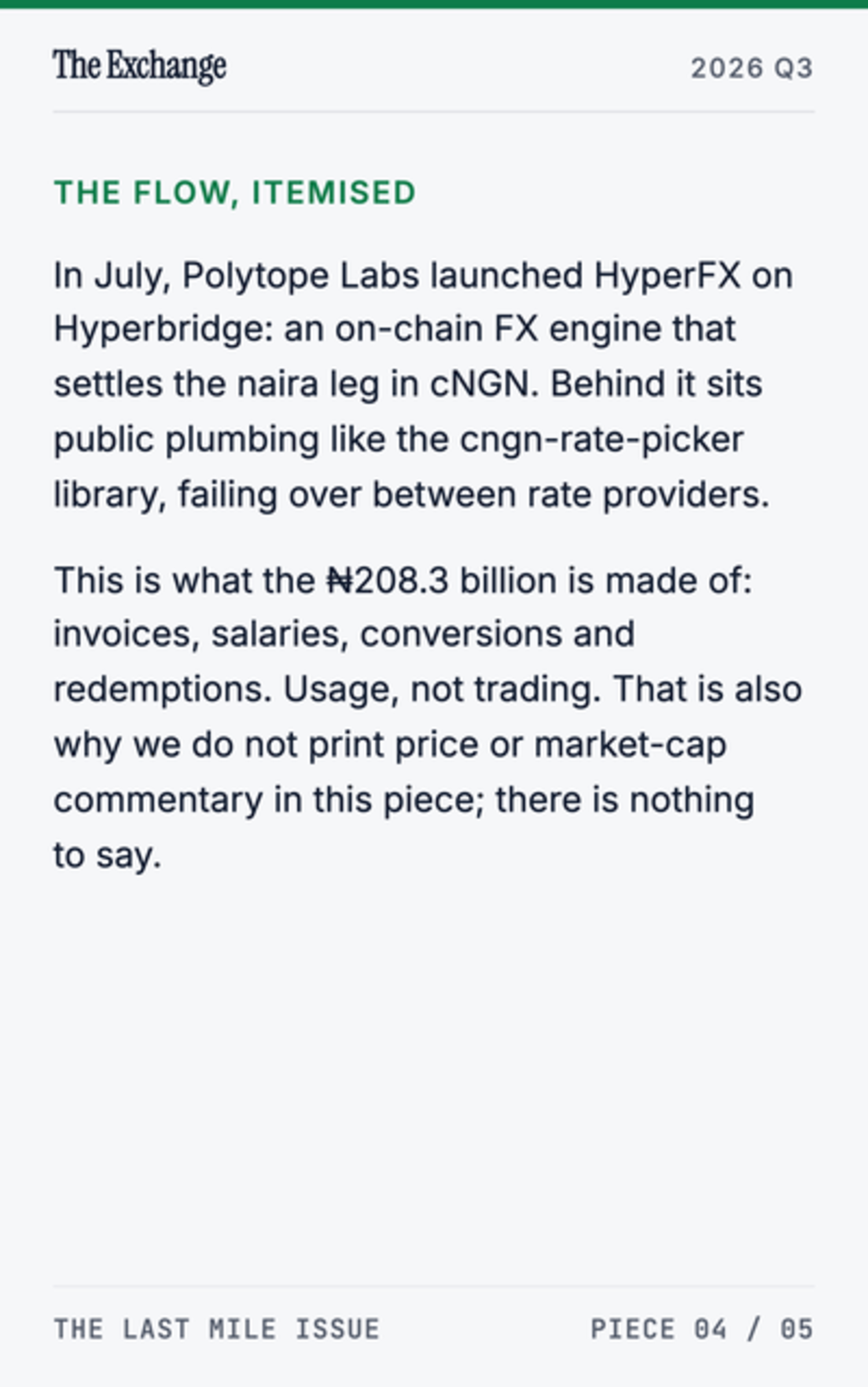 #1 in Africa: 5,926 Holders, ₦208.3B Moved, and the Partner Stack Behind the cNGN Trail - page 8