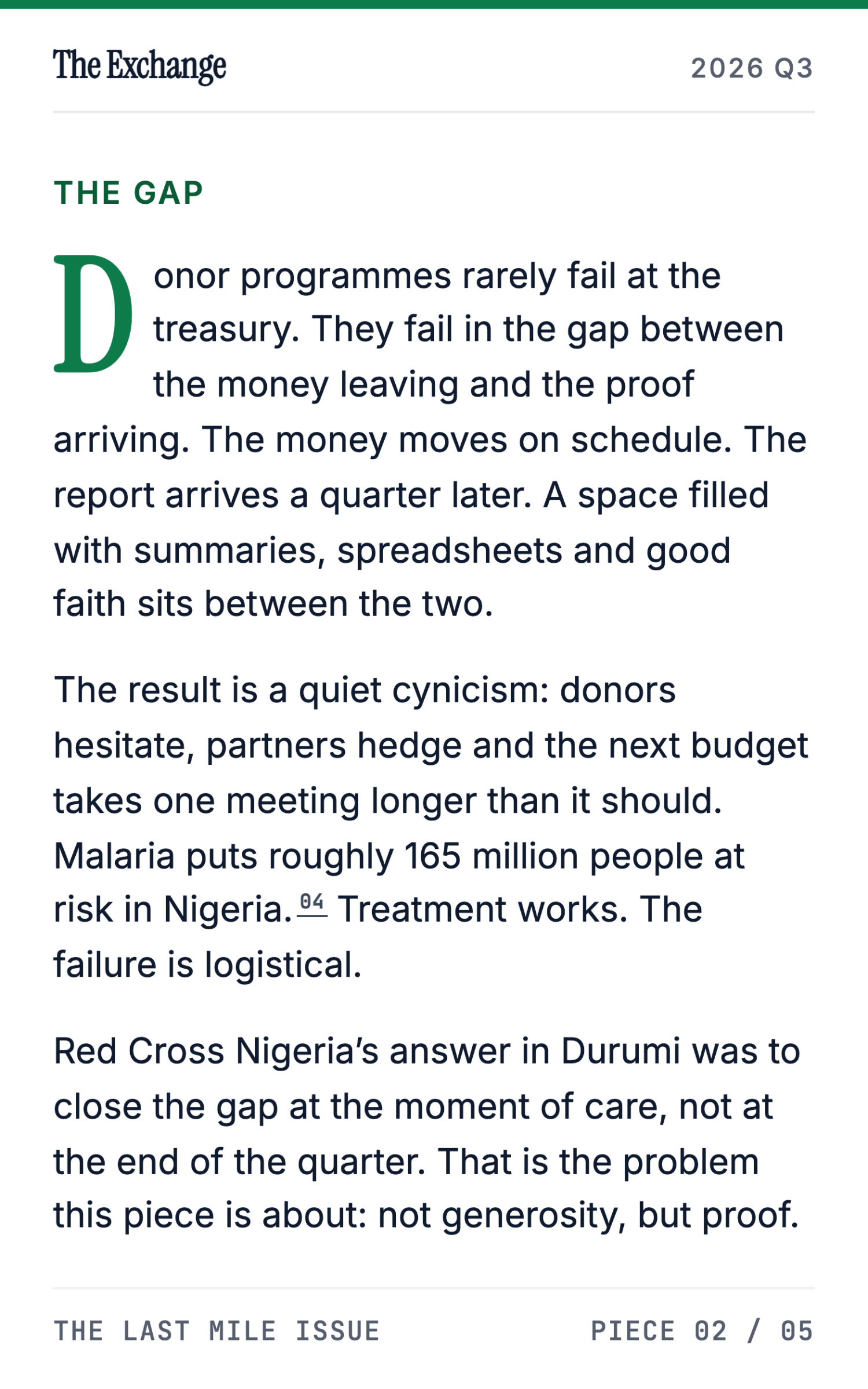 How Red Cross Nigeria and CHATS Tracked Malaria Treatment in Abuja IDP Camps - page 3