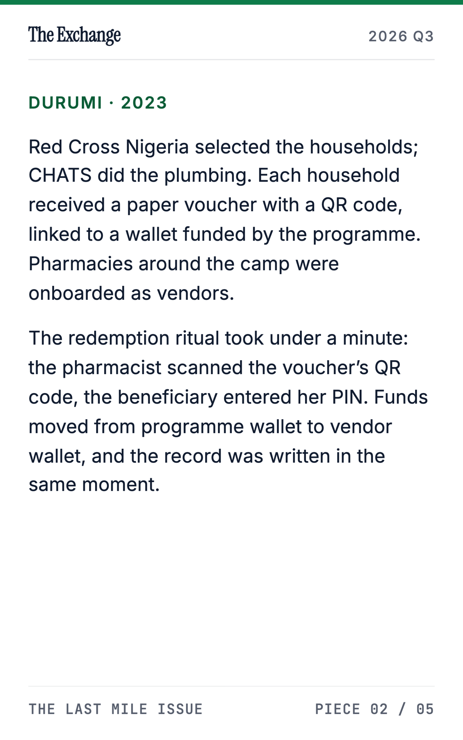 How Red Cross Nigeria and CHATS Tracked Malaria Treatment in Abuja IDP Camps - page 7