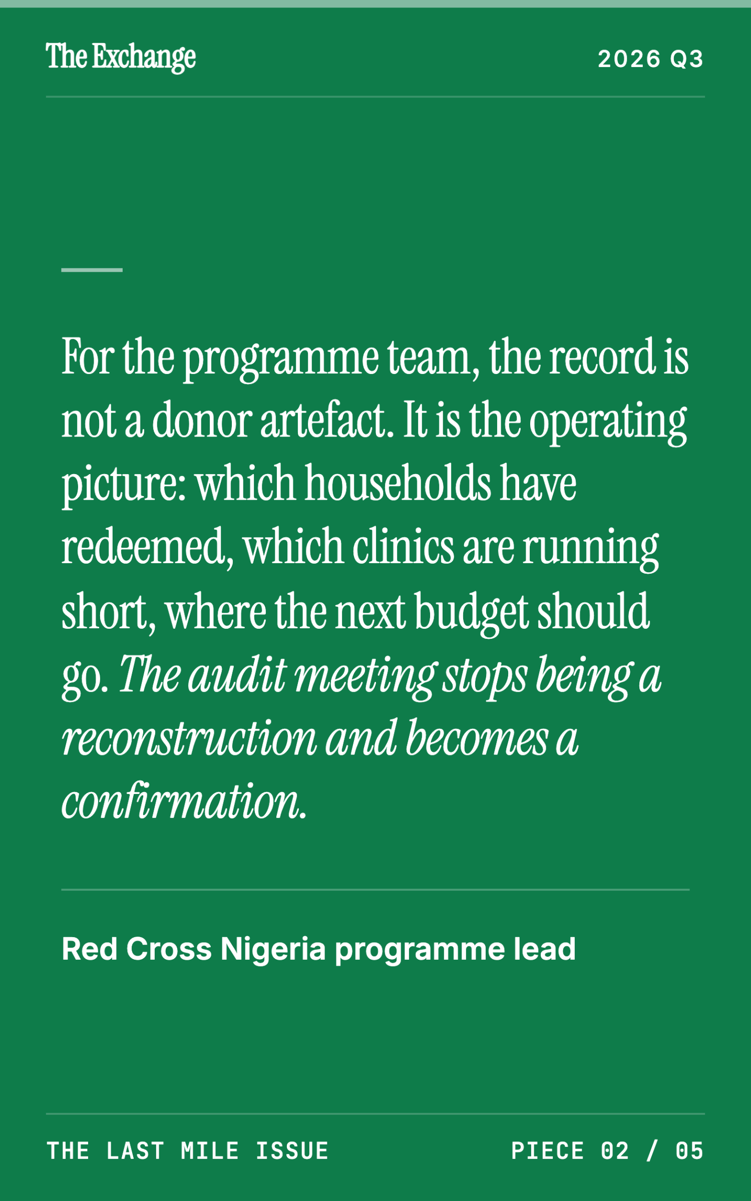 How Red Cross Nigeria and CHATS Tracked Malaria Treatment in Abuja IDP Camps - page 15