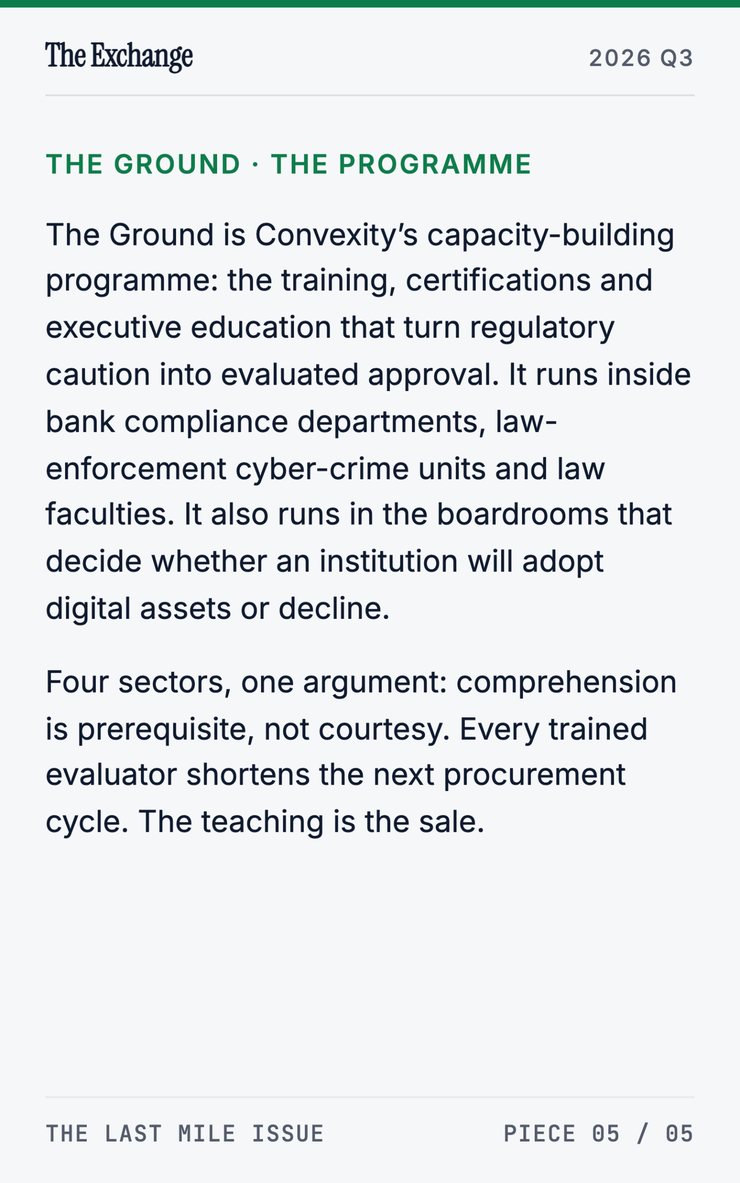 Teaching the Regulators: CCI Training and the Academy's First Cohorts - page 3