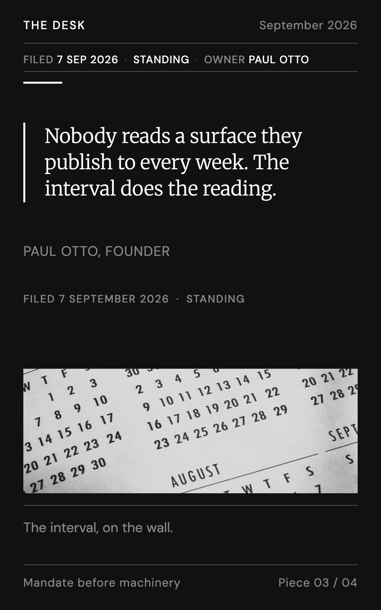 How we run the surface review - page 8