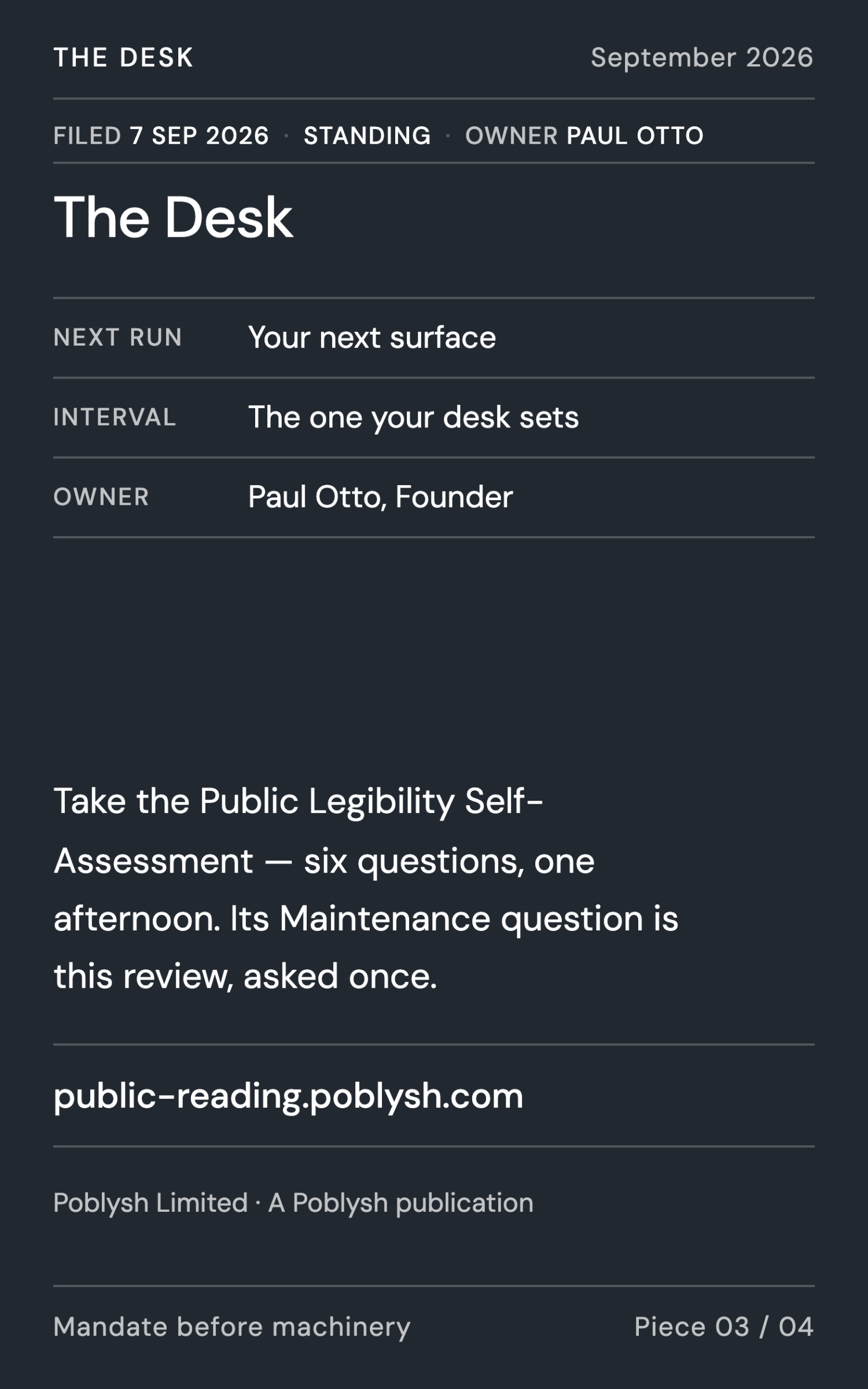 How we run the surface review - page 10