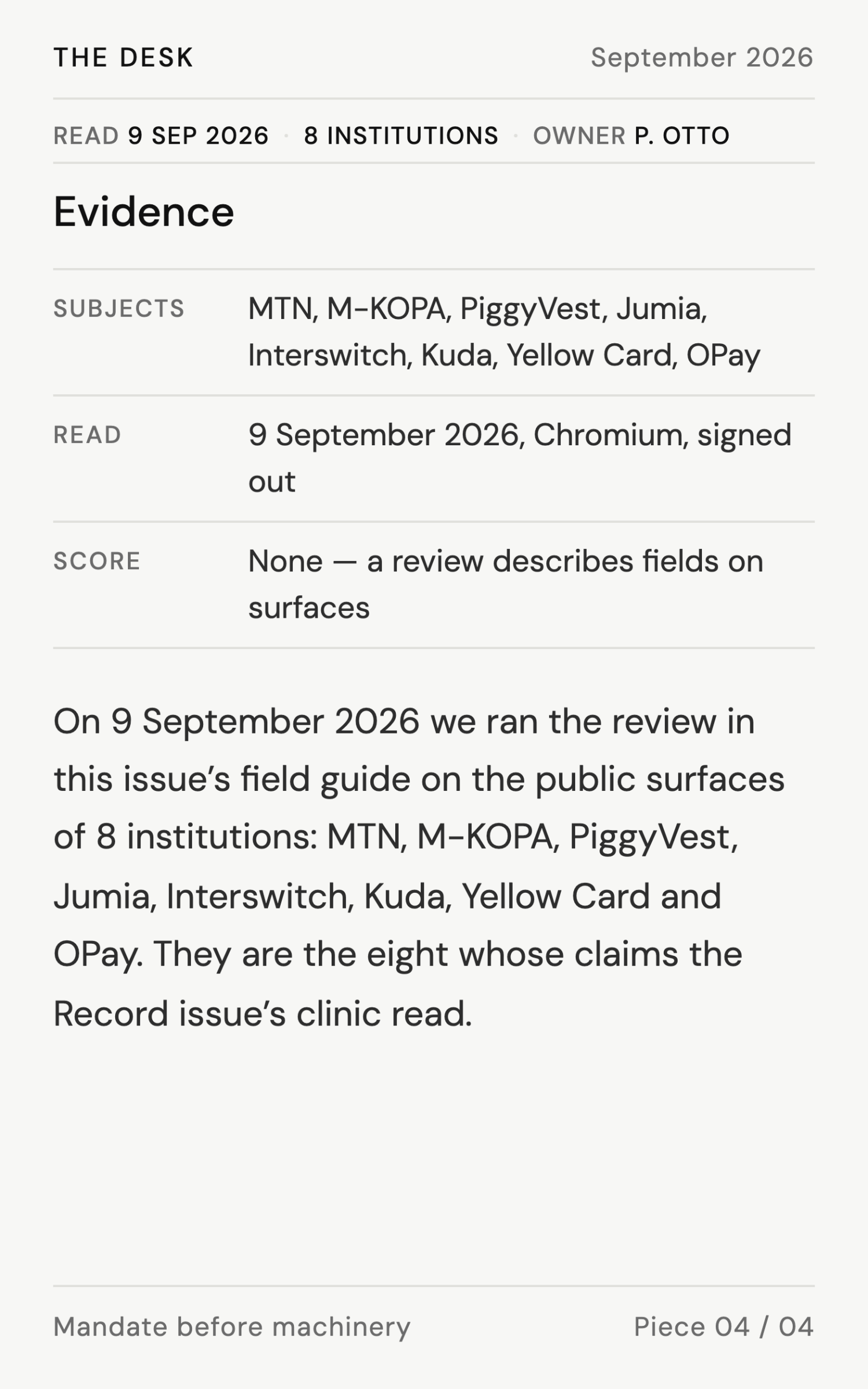 The review, run on eight newsrooms - page 3