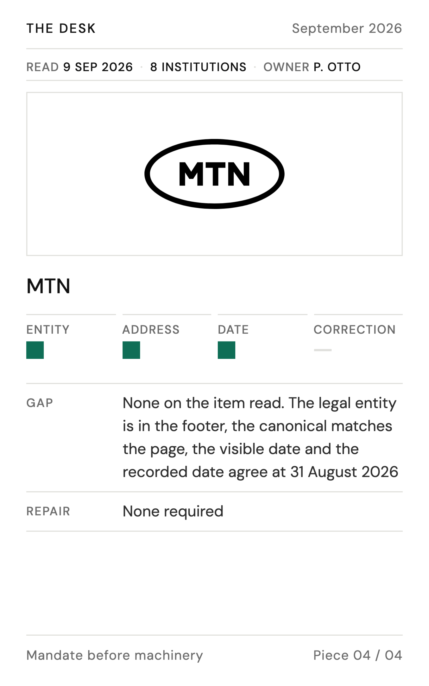 The review, run on eight newsrooms - page 6