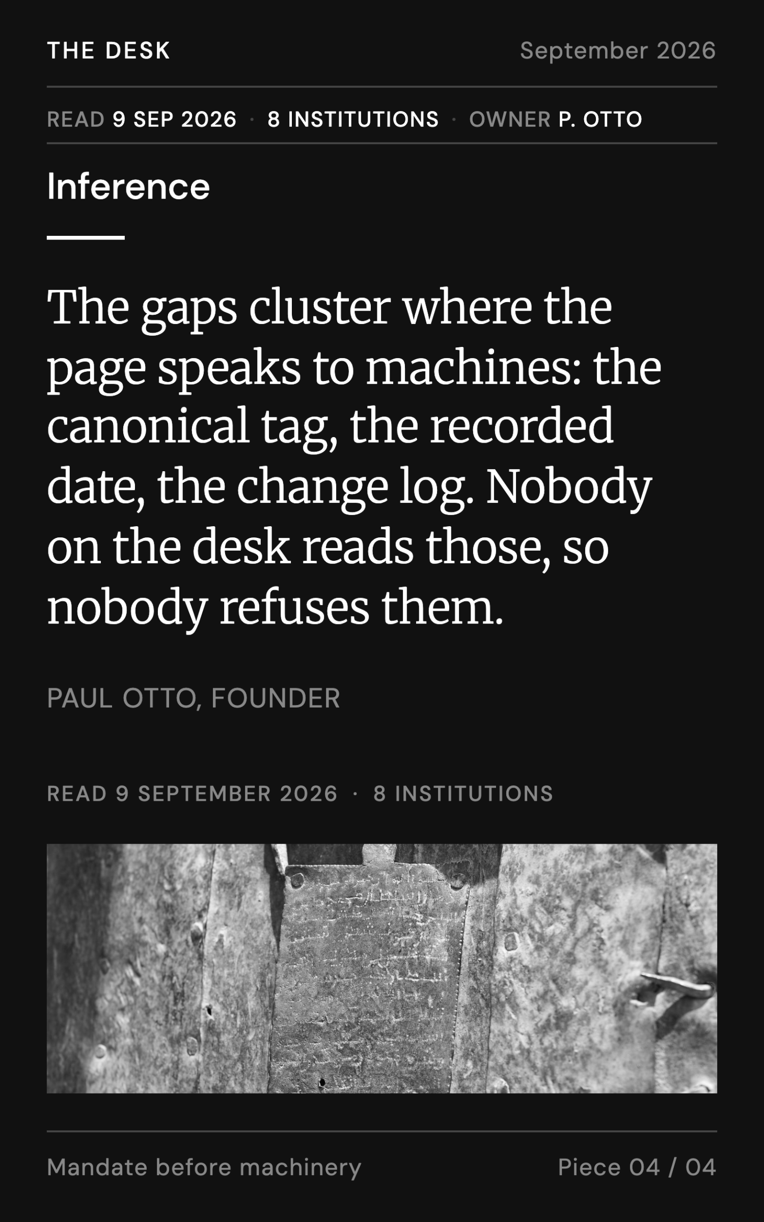 The review, run on eight newsrooms - page 15