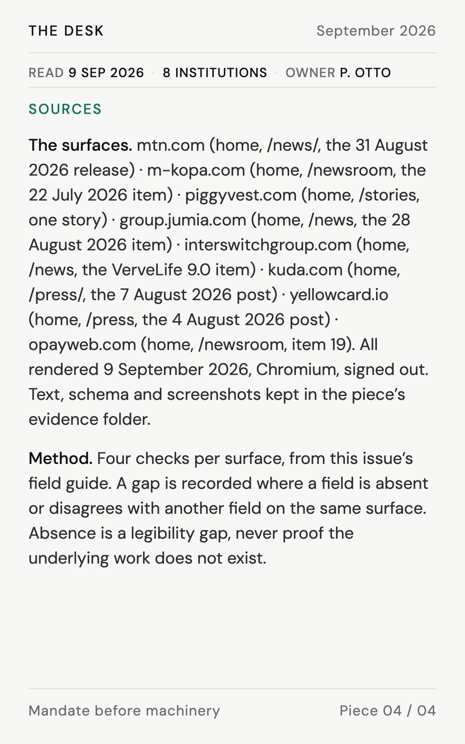 The review, run on eight newsrooms - page 17