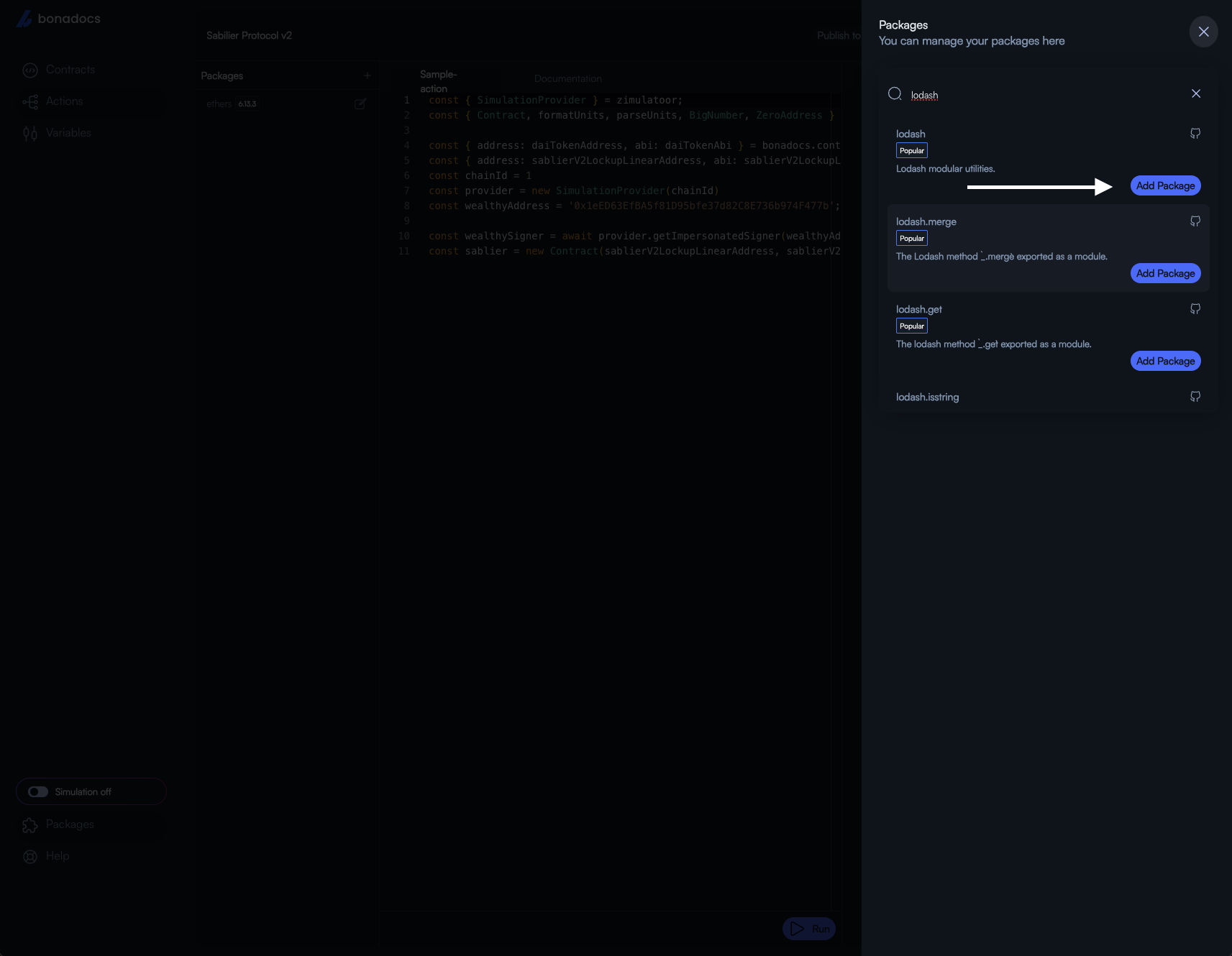 Add Packages