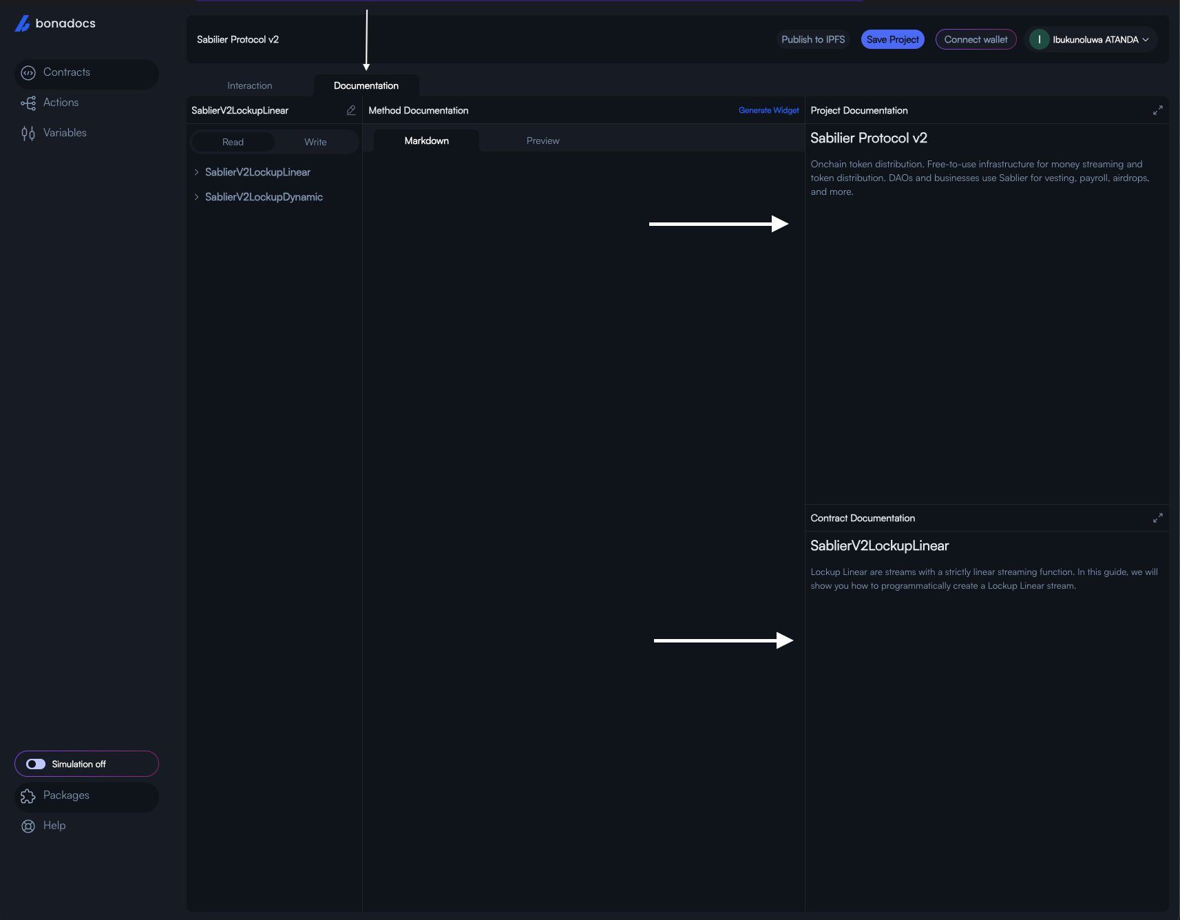Project and contract documentation