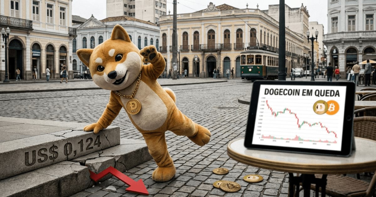 Altcoin Dogecoin Perde Nível Crítico de US$ 0,124 Após Tentativa