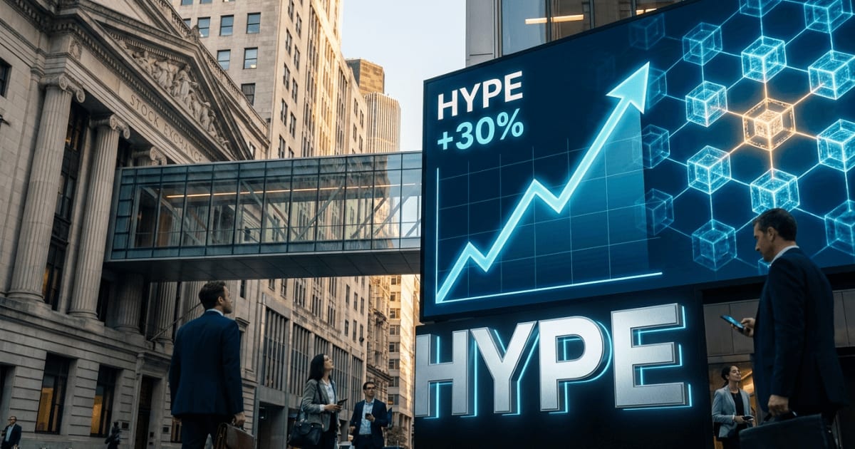 Altcoin HYPE Salta 30%: Convergência Cripto-Tradicional