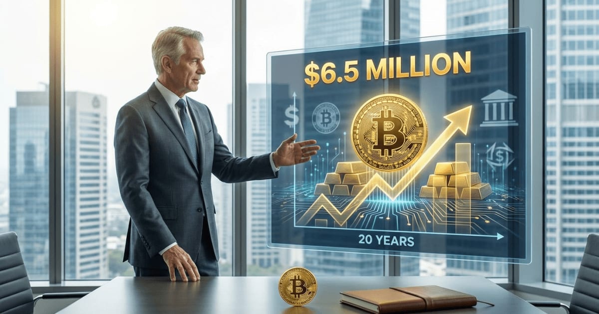 Bitcoin Pode Atingir US$6,5 Milhões em 20 Anos, Revela Executivo