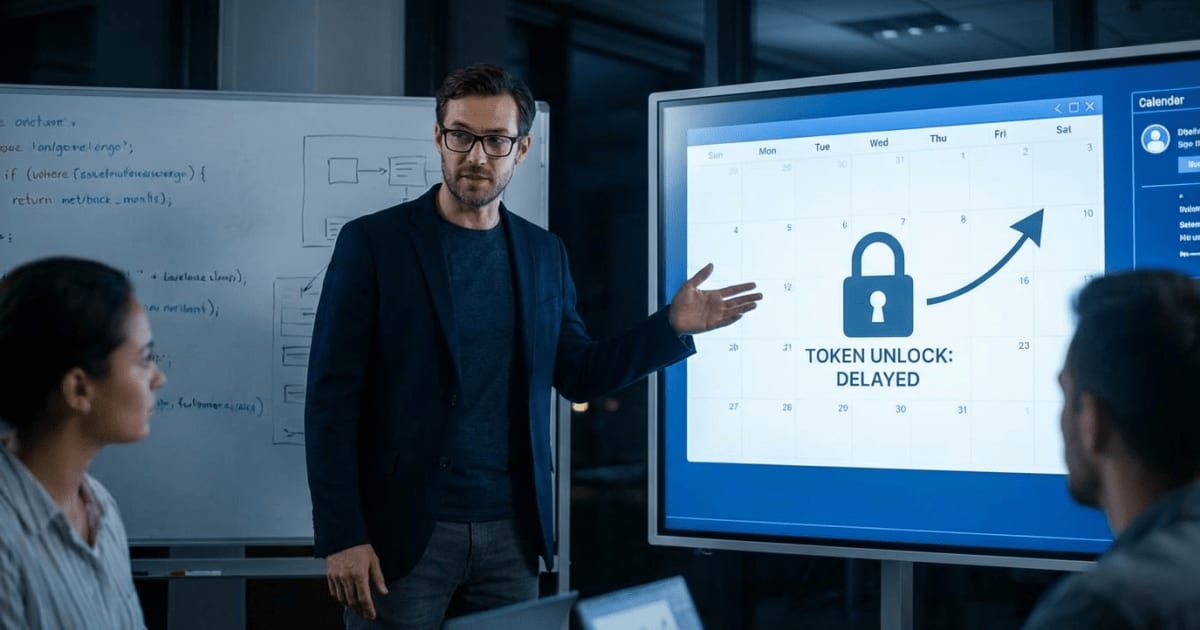 Altcoin Adia Desbloqueio de Tokens; Co-fundador Defende Prazo