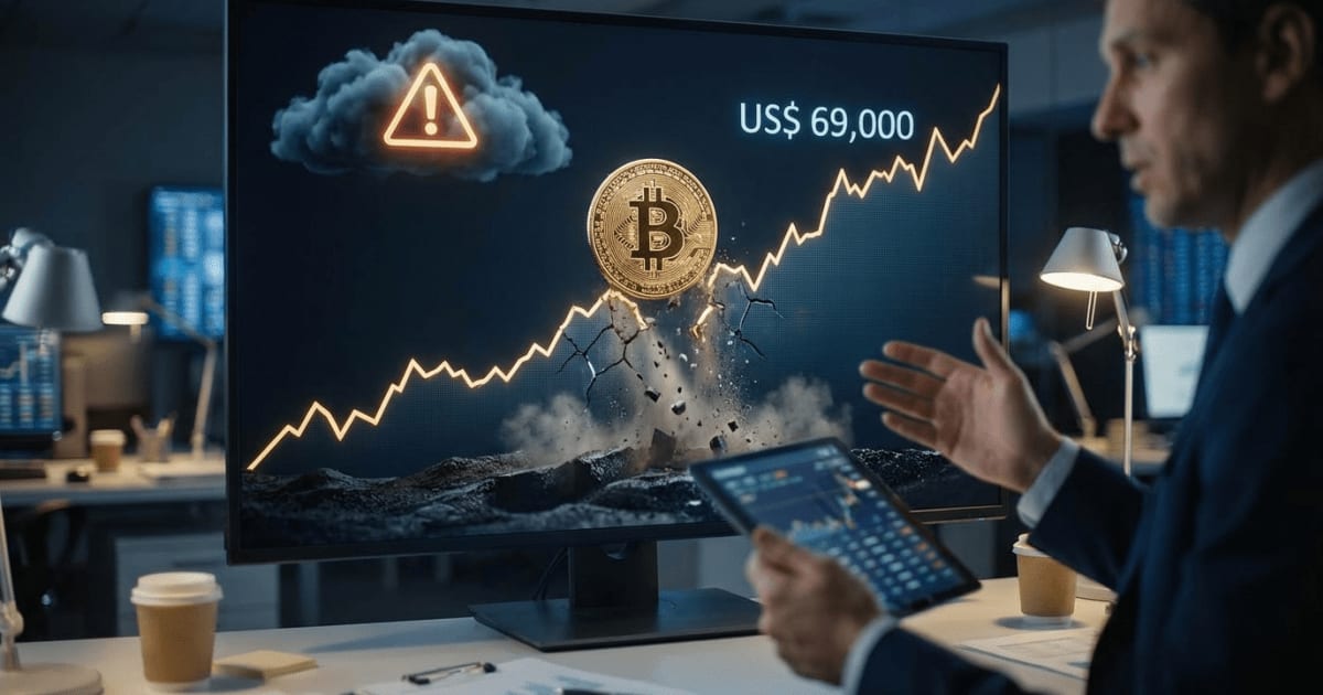 Bitcoin Atinge US$ 69.000, Mas Analistas Alertam Instabilidade