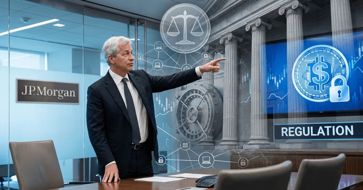 DeFi: CEO do JP Morgan Pede Regulação Bancária para Stablecoins
