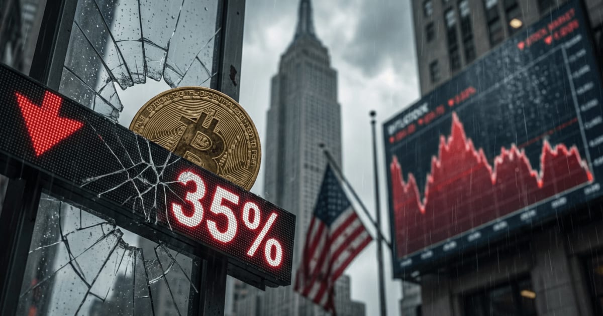 Bitcoin: Risco de Queda Atinge 35% com Cenário dos EUA