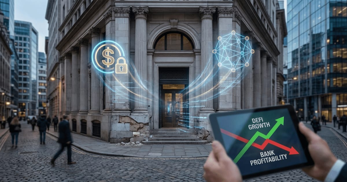DeFi e Stablecoins Desafiam Lucros de Bancos Tradicionais