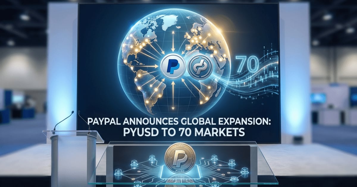 PayPal Anuncia Expansão DeFi: PYUSD em 70 Mercados Globais