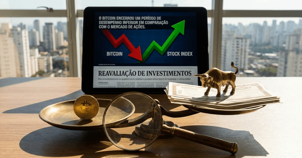 Bitcoin: Desempenho Inferior às Ações Força Reavaliação