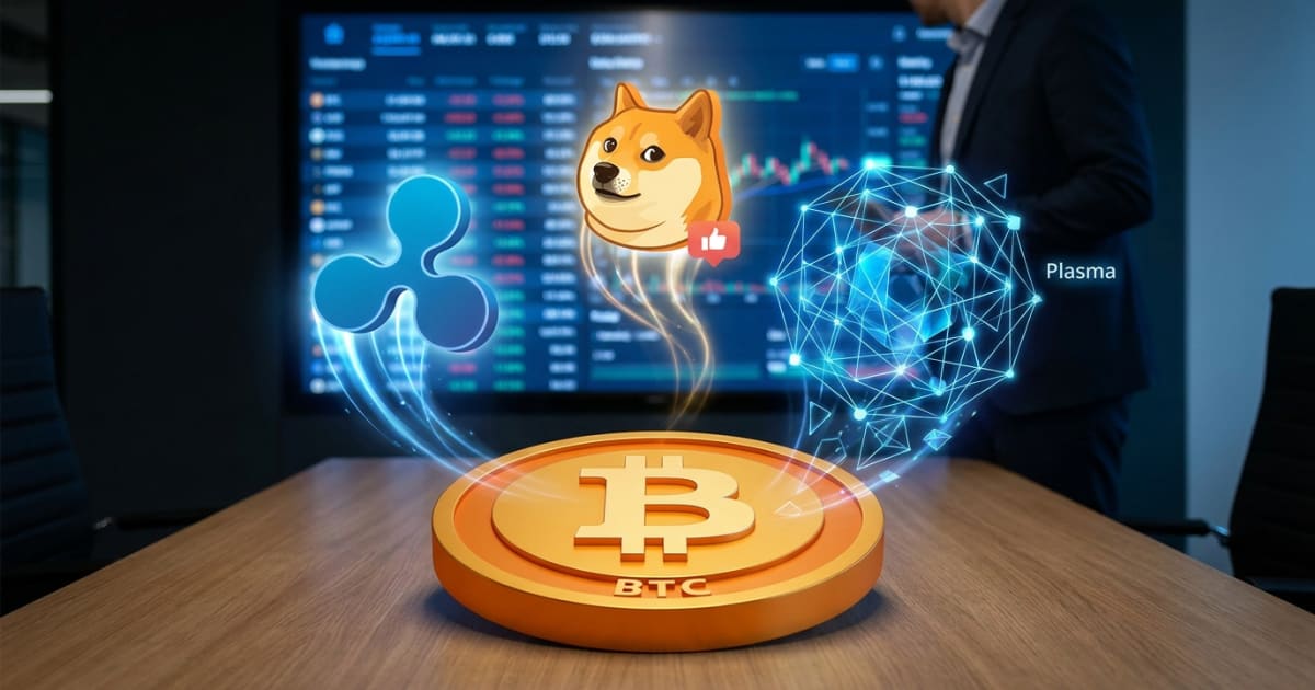 Altcoins XRP, Plasma e DOGE Crescem com Bitcoin Estável