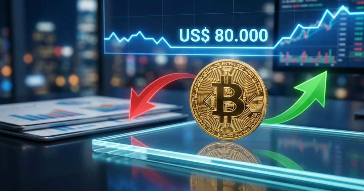 Bitcoin Atinge Resistência US$ 80.000; Analista Sugere Recuo