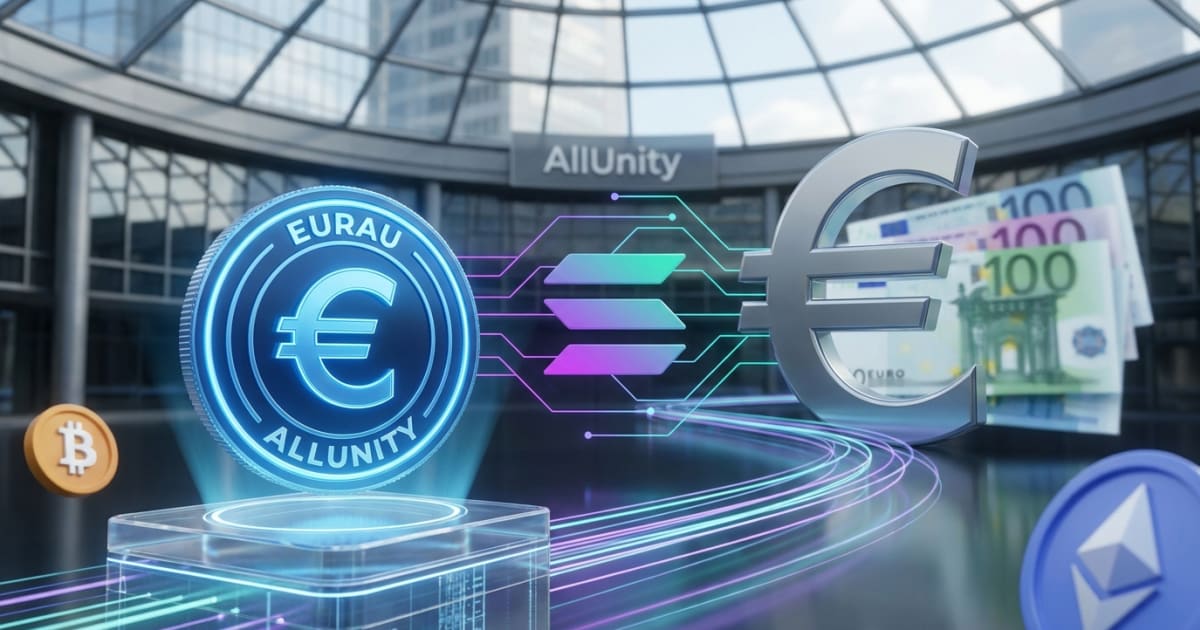Altcoin EURAU da AllUnity Expande para Solana: Foco em Euro