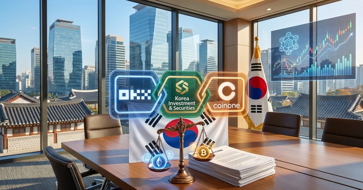 Regulação Coreana: OKX e Korea Investment Miram Coinone
