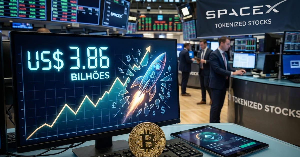 Altcoins: Ações Tokenizadas SpaceX Impulsionam Volume Recorde US$3,86B