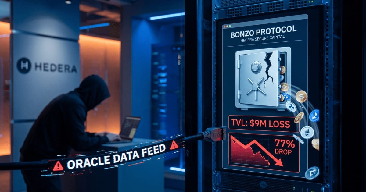 DeFi Bonzo Sofre Exploit de Oráculo e Perde 77% do TVL na Hedera