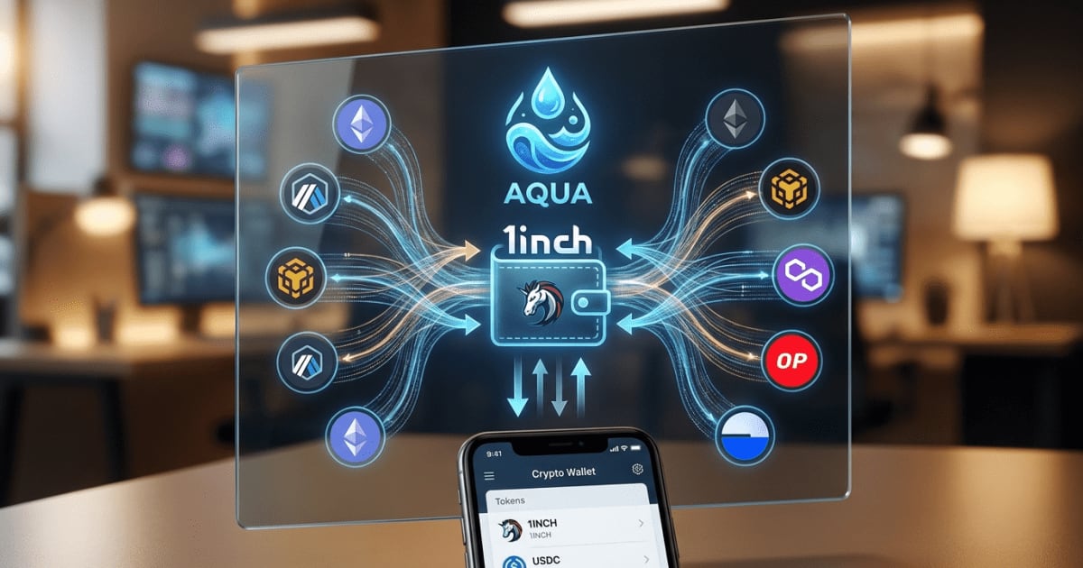 1inch Lança Aqua para Unificar Liquidez DeFi em 13 Blockchains