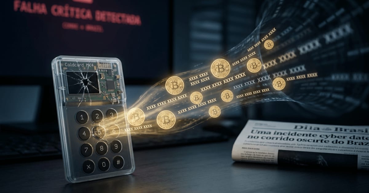 Falha Crítica em Carteiras Coldcard Expõe Seeds de Bitcoin e Gera Perdas de US$ 70 Milhões
