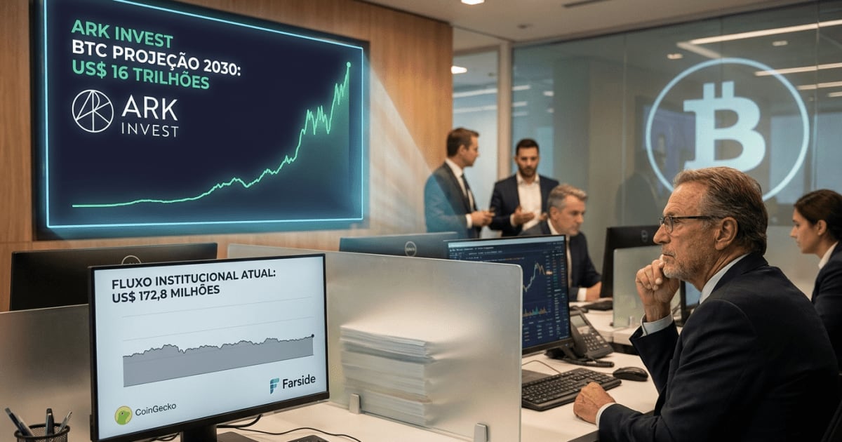 Projeção de US$ 16 Trilhões para Bitcoin da ARK Invest Enfrenta Desafios