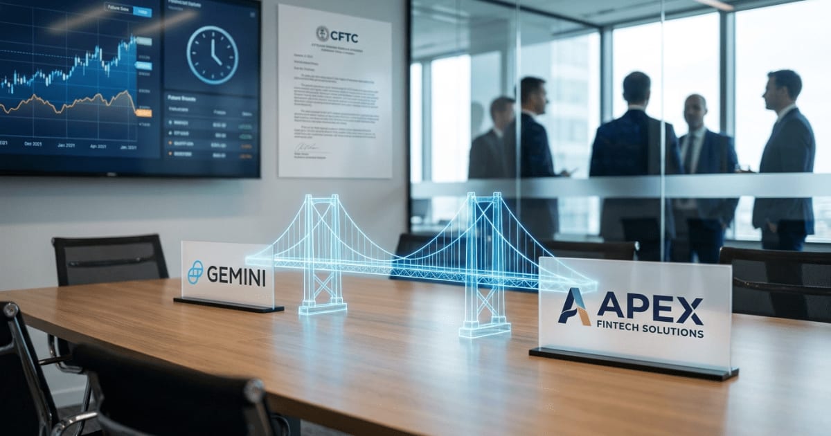 Gemini e Apex Ampliam Acesso a Mercados de Previsão Cripto via Corretoras