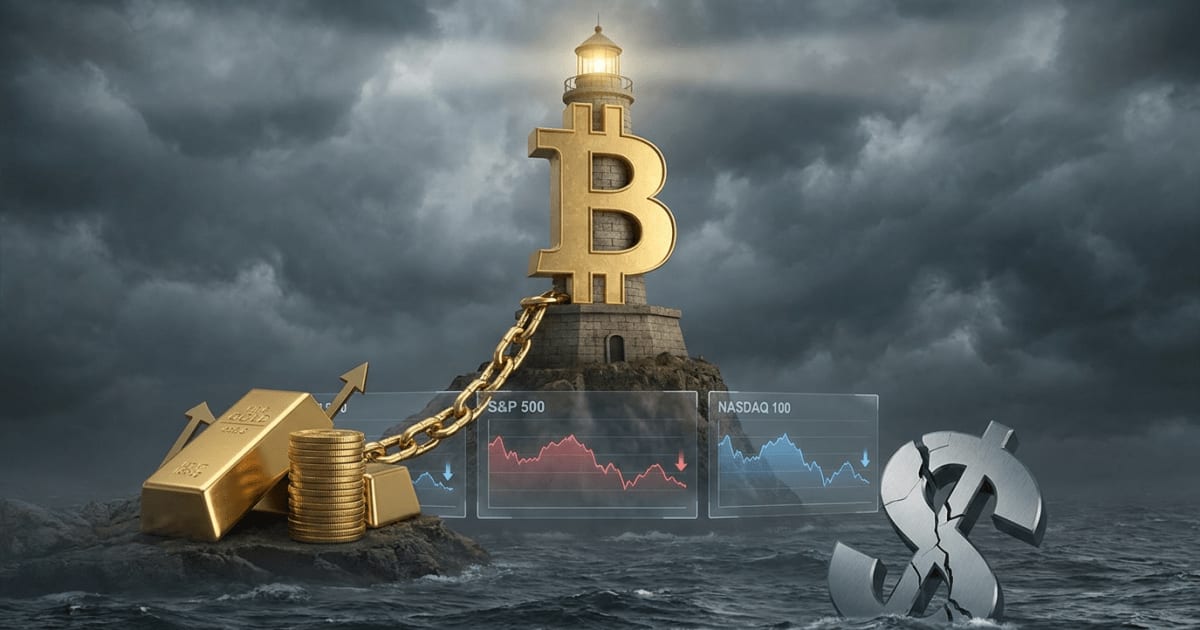 Bitcoin Supera Ações e Se Alinha ao Ouro em Cenário Econômico Incerto