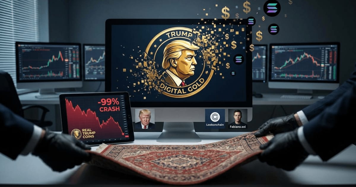 Altcoin "Trump Digital GOLD" Desaba Após Venda de Tokens por Equipe Ligada à Marca