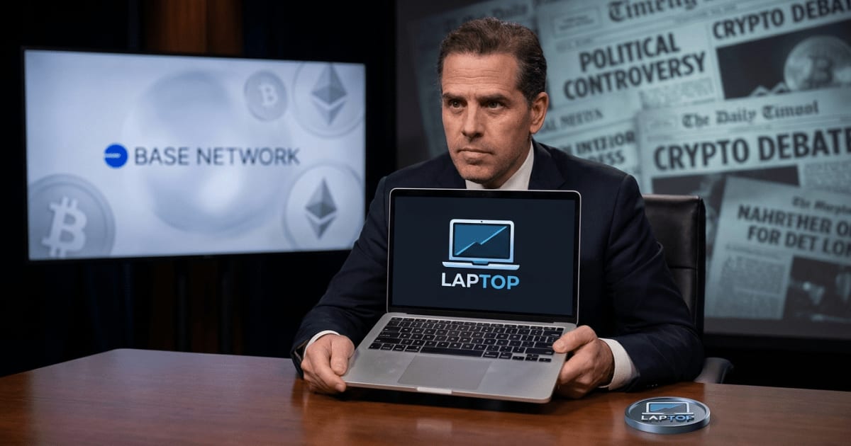 Hunter Biden Lança Memecoin LAPTOP na Base, Gerando Debate sobre Ética Política e Cripto