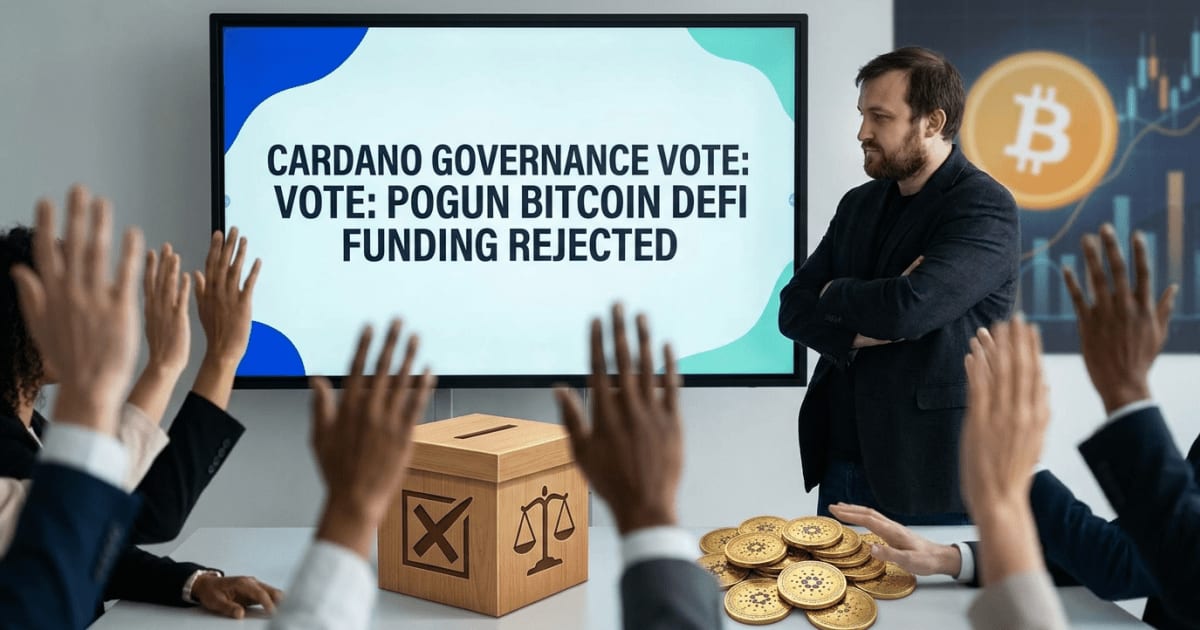 Governança de Altcoin Cardano Rejeita Financiamento da Input Output